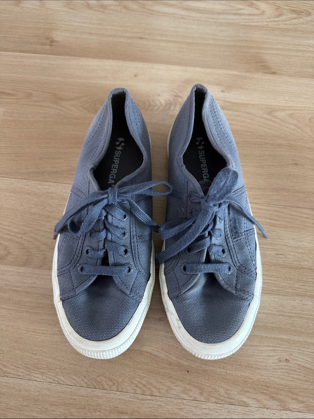 Superga Slate Blue Canvas Sneakers